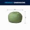 Flash Furniture Bean Bag Chair, 30 in W 30" L 18" H DG-BEAN-SMALL-SOLID-GRN-GG - alternate 8